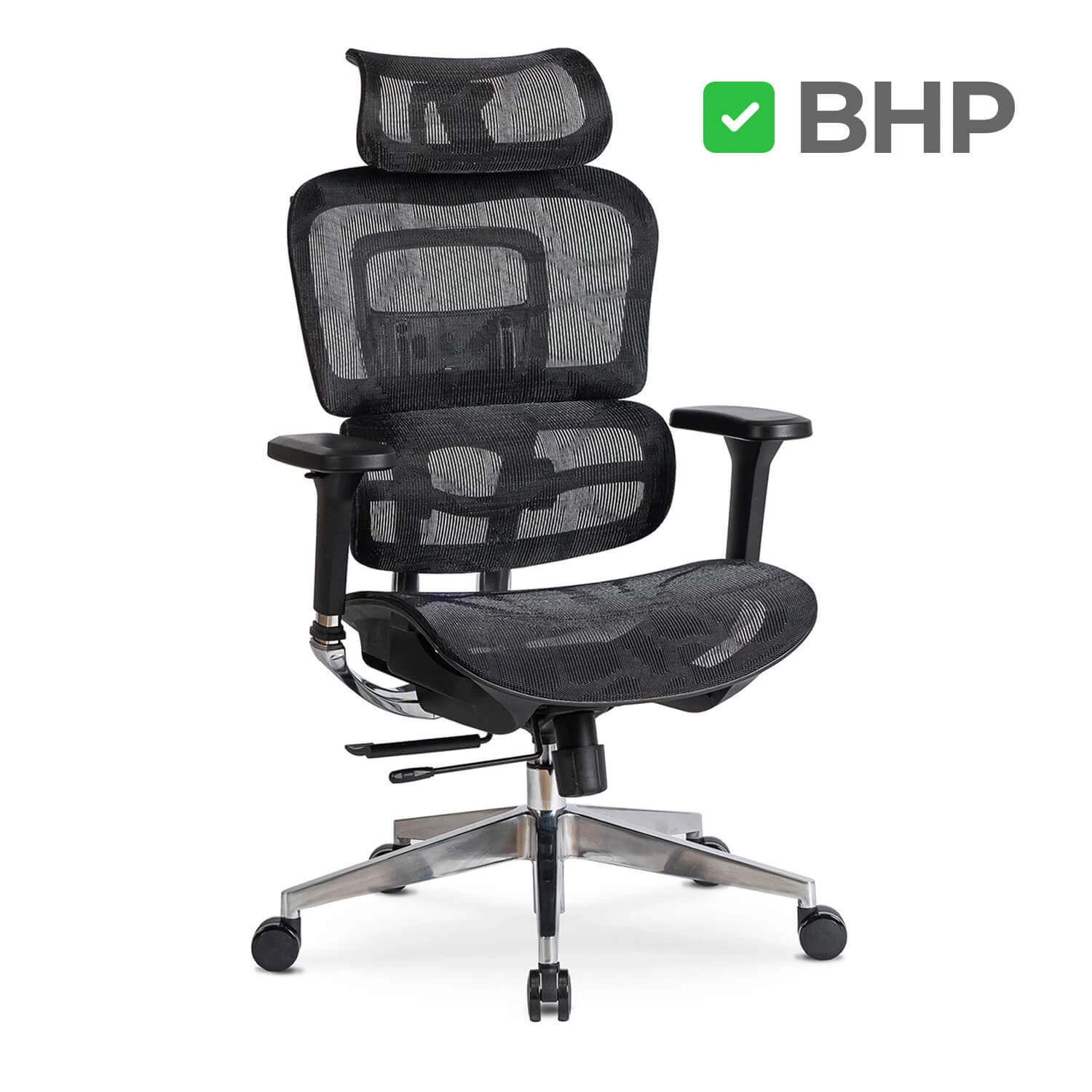Ergonomické otočné kreslo NINO, čierne