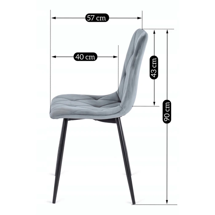 Zestaw Stół Okrągły Rozkładany HARRY 102-142 cm Dąb Artisan/Czarny i 6 Krzeseł Tapicerowanych ROBIN Szarych