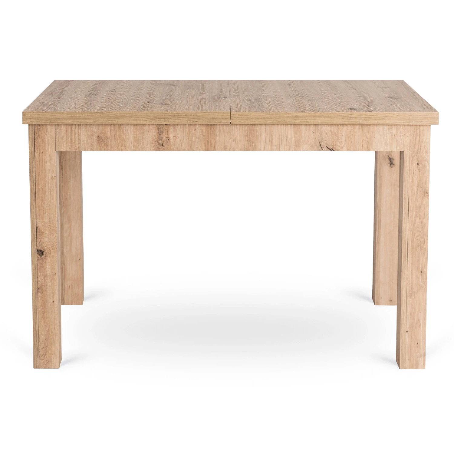 Rozkladací stôl SKUBI 120-160 cm, dub artisan