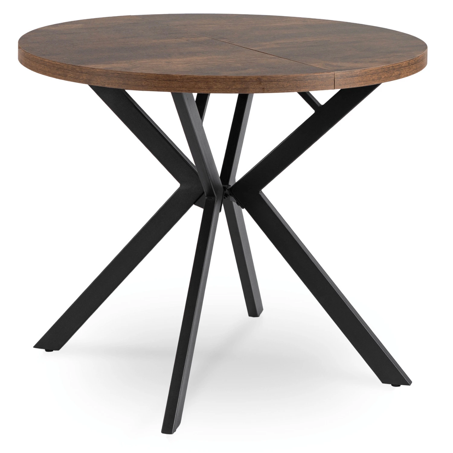 Rozkladací stôl LUGO 90-190 cm, rustikálny dub/čierny