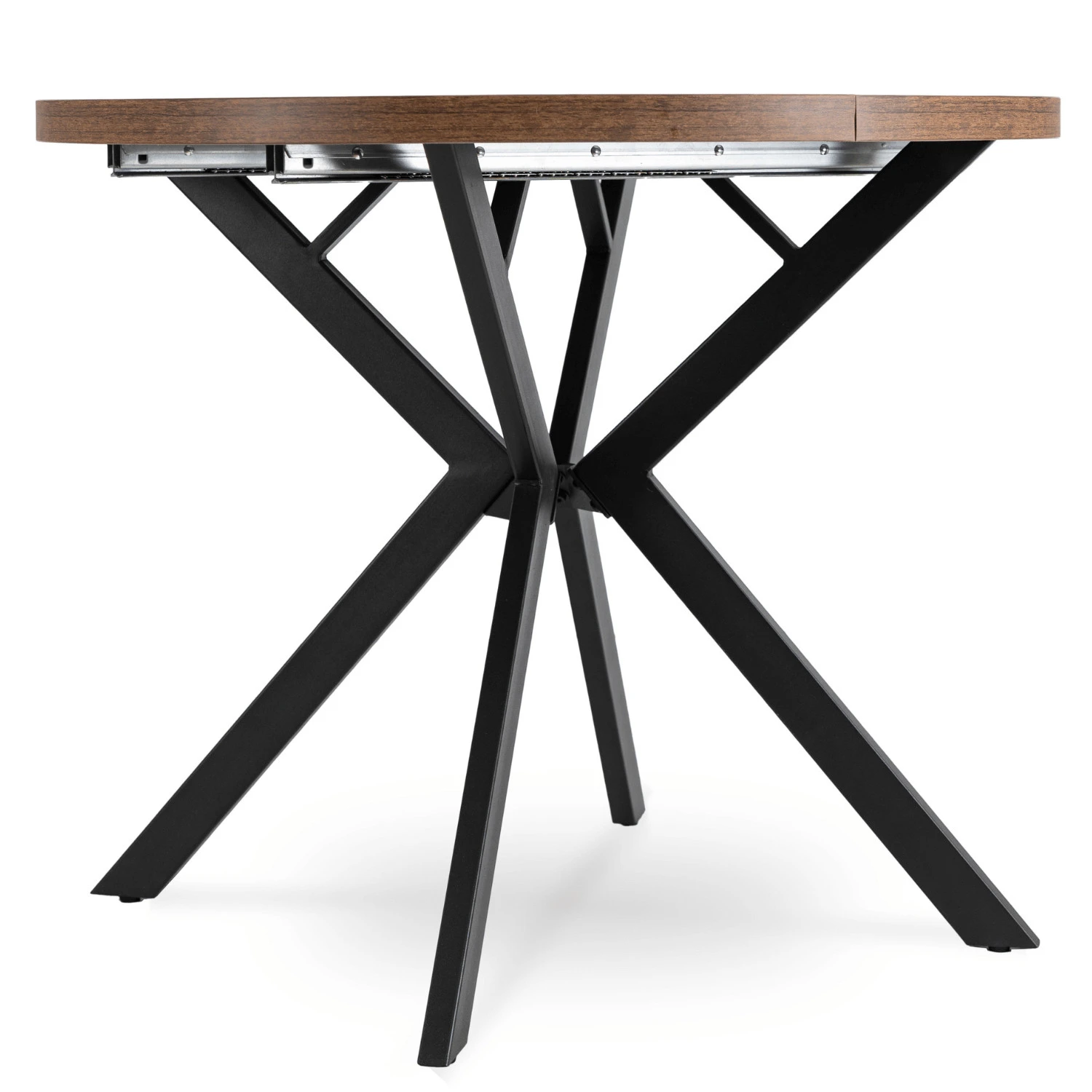Rozkladací stôl LUGO 90-190 cm, rustikálny dub/čierny