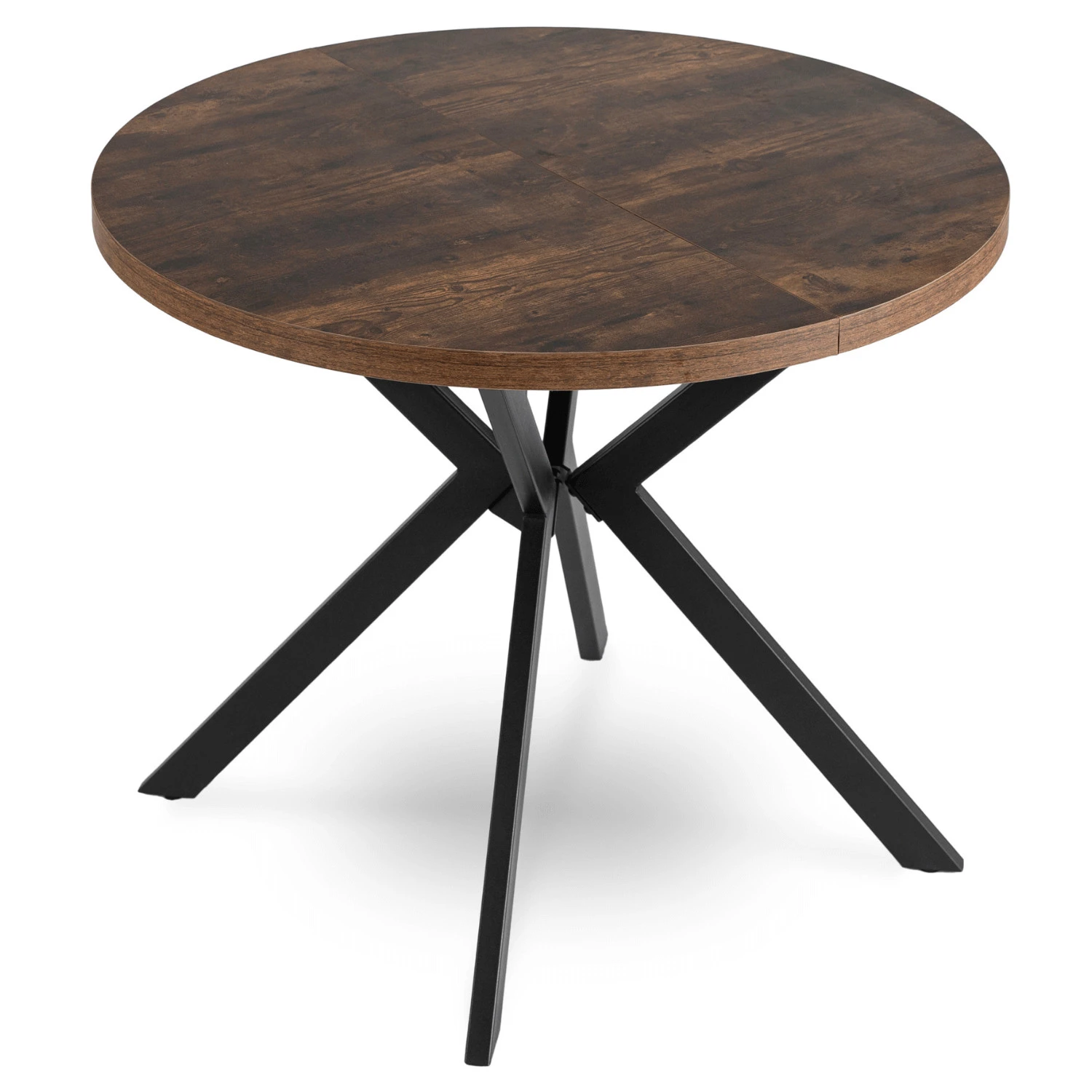 Rozkladací stôl LUGO 90-190 cm, rustikálny dub/čierny