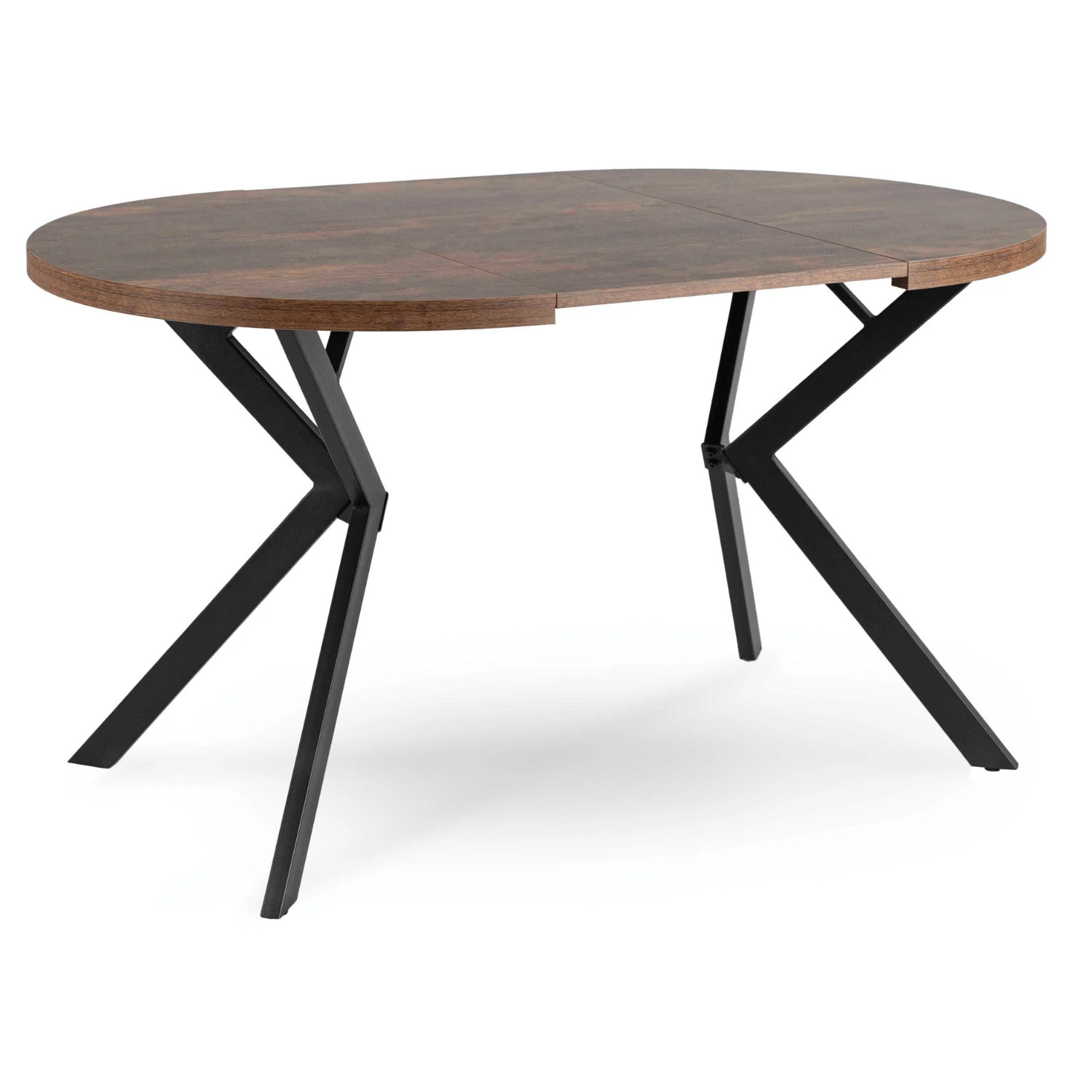 Rozkladací stôl LUGO 90-190 cm, rustikálny dub/čierny