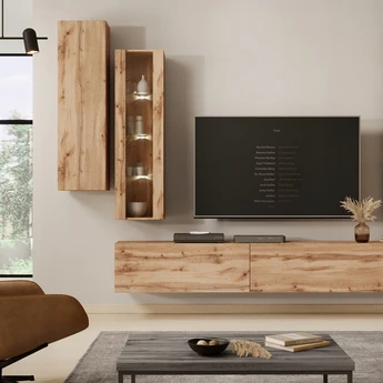 Szafka Wisząca VIVO 40 cm Dąb Wotan Nowoczesna Loft - obraz 3