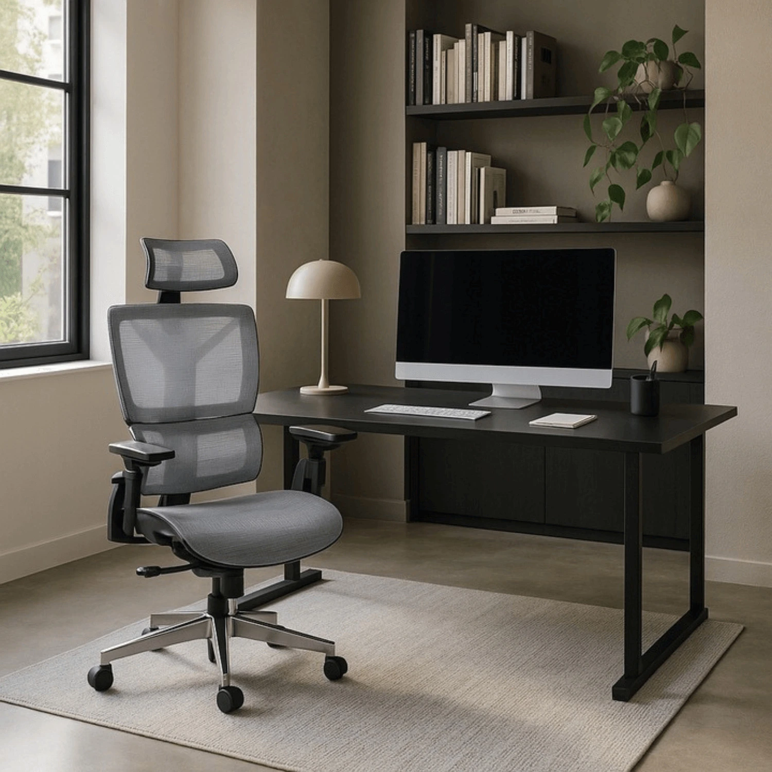 Ergonomické otočné kreslo MARTIN, sivé