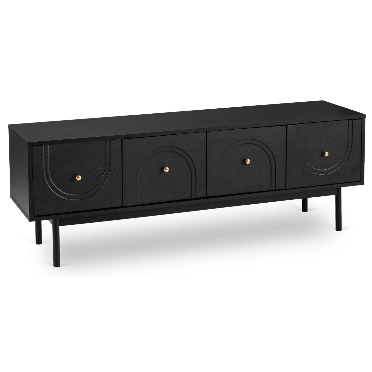 TV skrinka MARLEN 155 cm, čierna