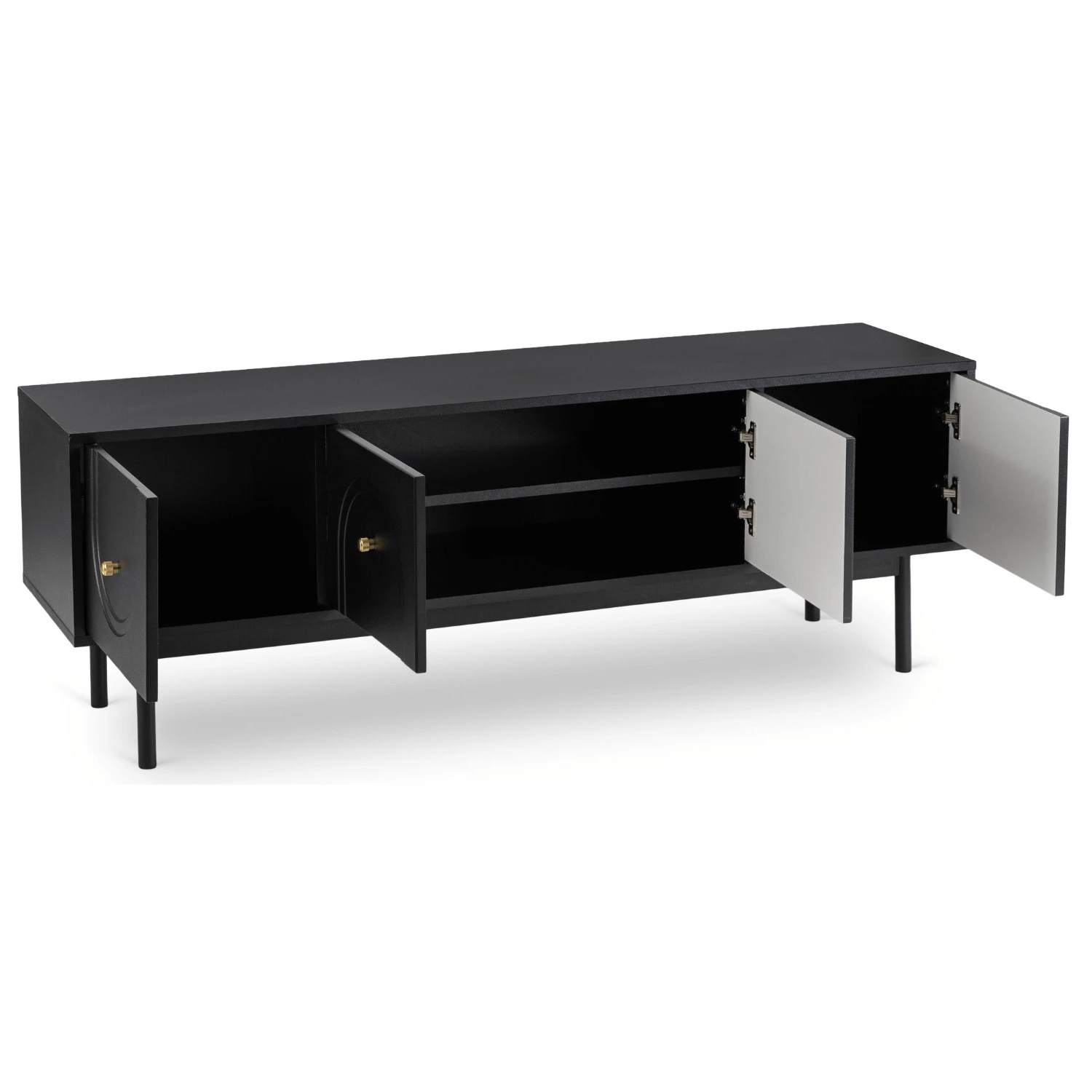 TV skrinka MARLEN 155 cm, čierna