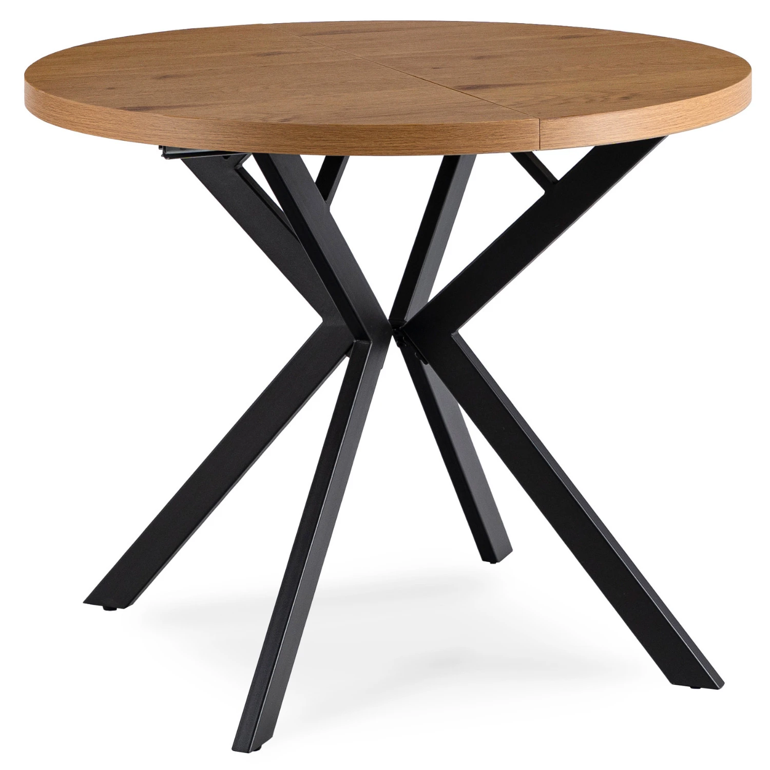 Rozkladací stôl LUGO 90-190 cm, zlatý dub/čierny