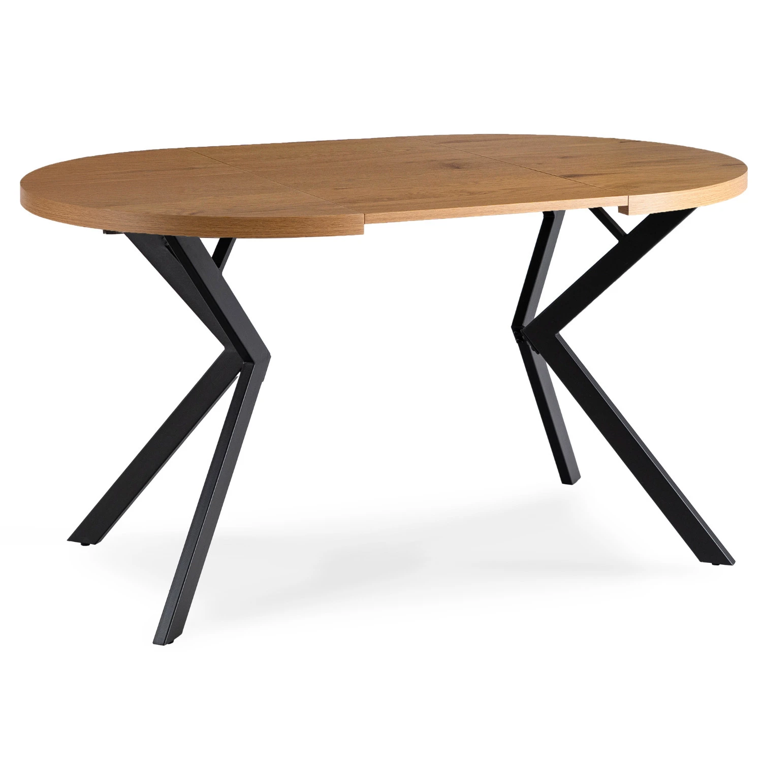 Rozkladací stôl LUGO 90-190 cm, zlatý dub/čierny