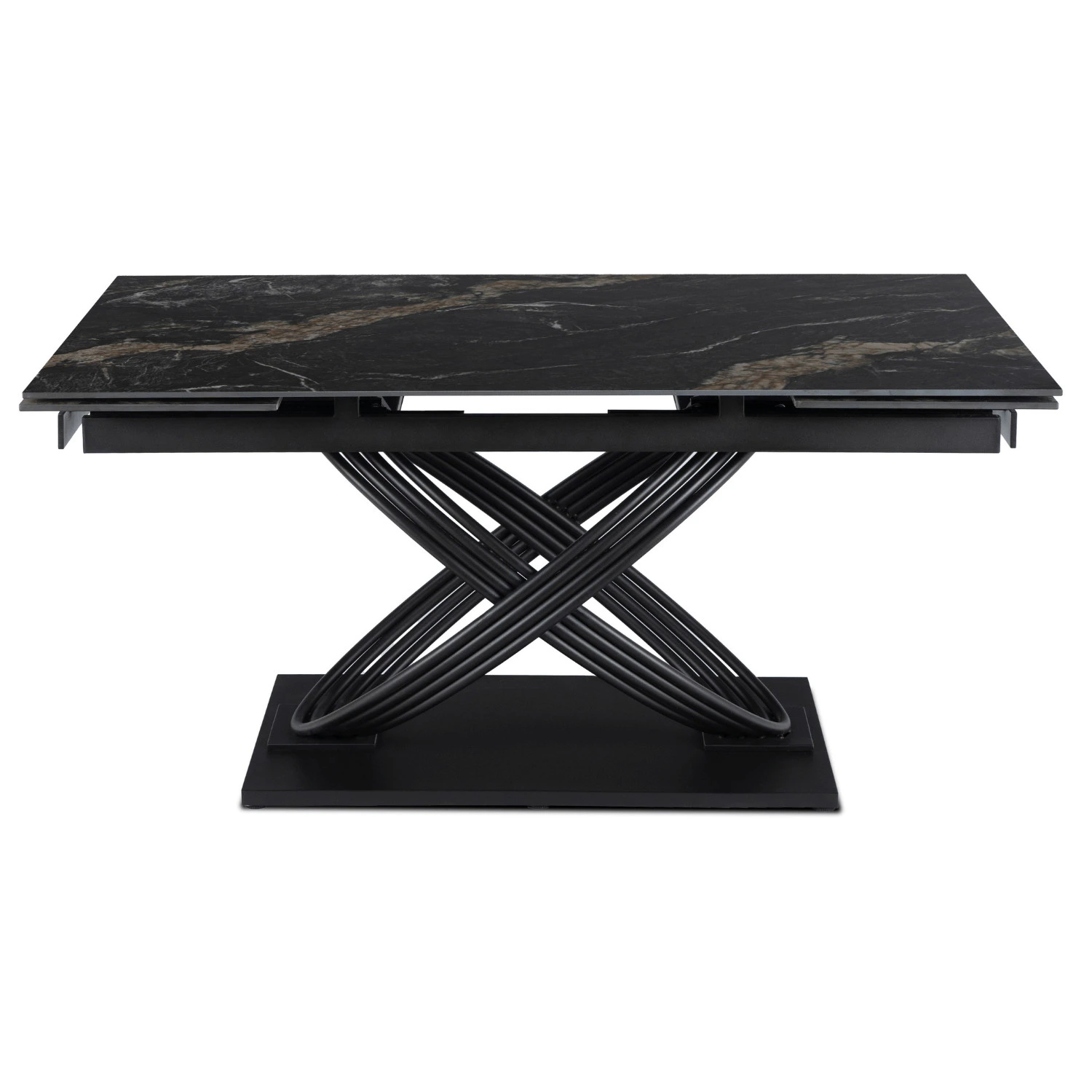 Keramický rozkladací stôl IBIZA 160-240 cm, čierny