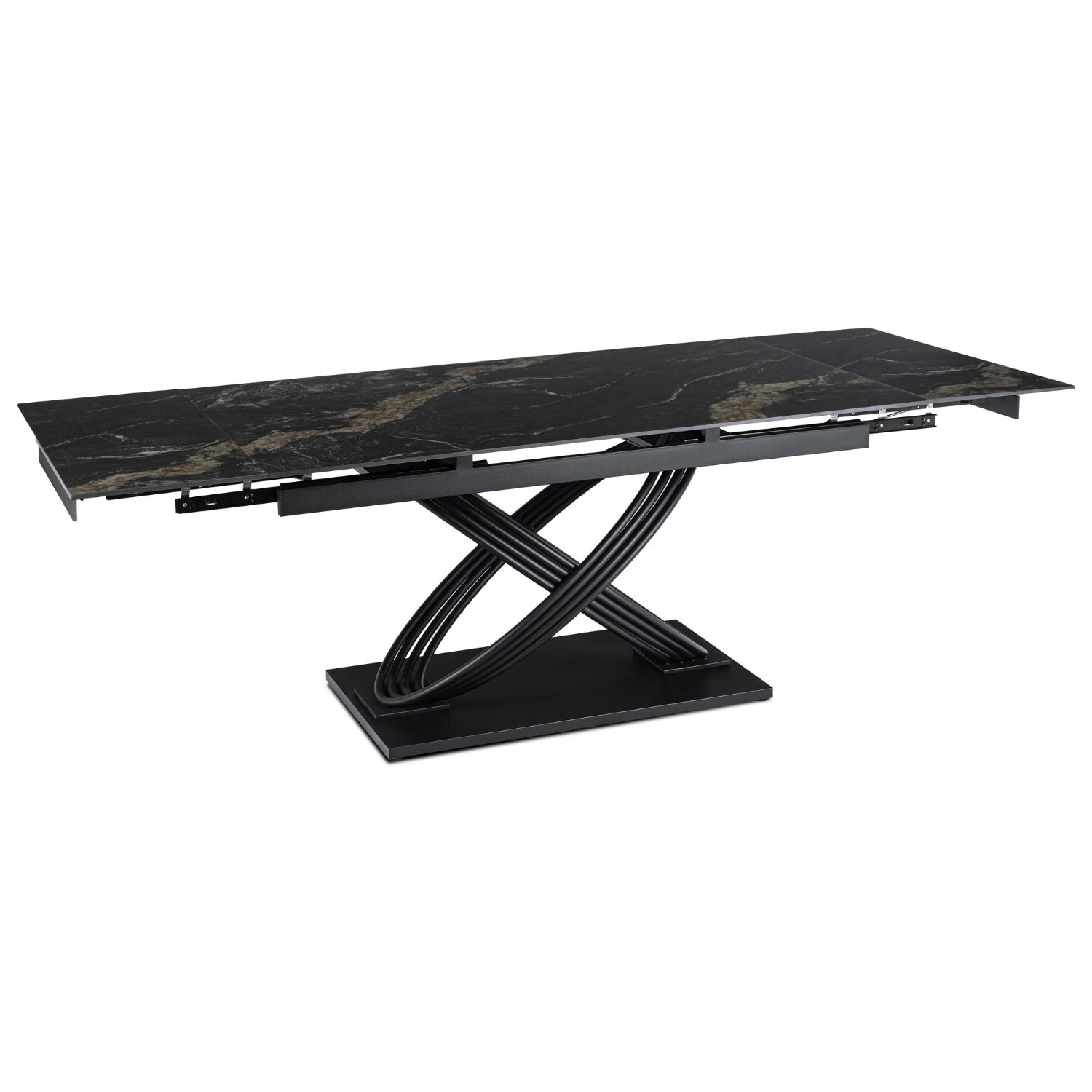 Keramický rozkladací stôl IBIZA 160-240 cm, čierny