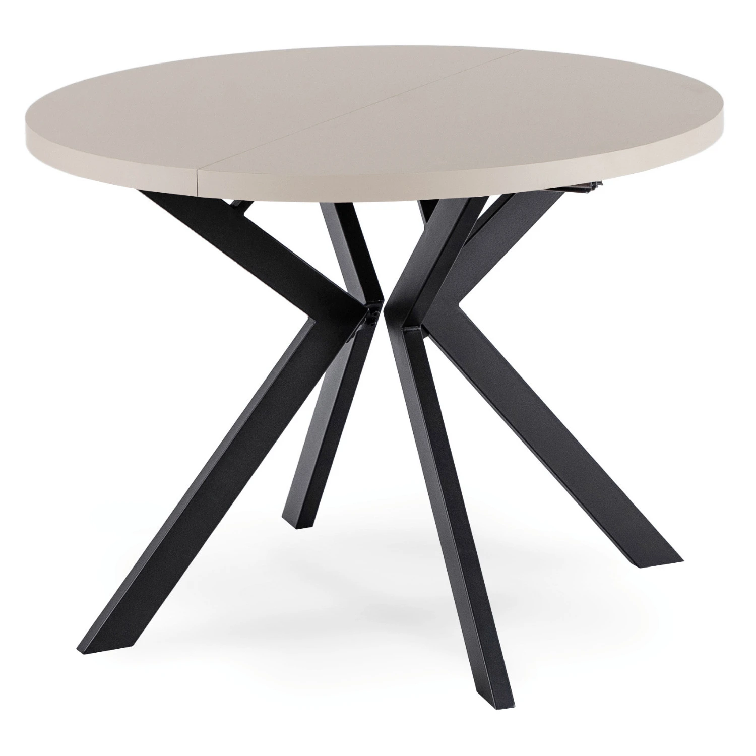 Rozkladací stôl LUKAS 100-250 cm, kašmír/čierny