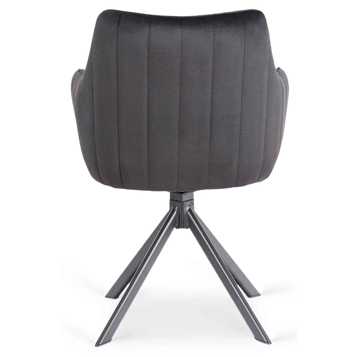 Sada: stôl LUKAS 100-250 cm (čierny) a 4 stoličky MUMBAI 2 (čierne)