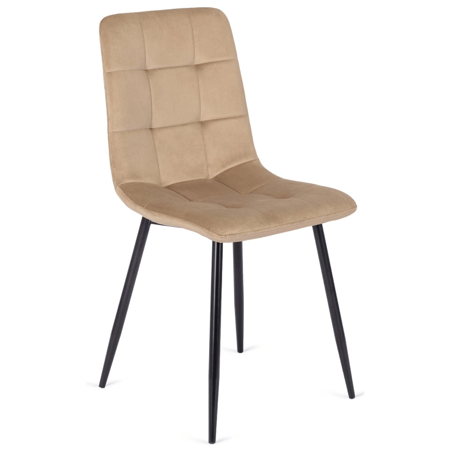 Sada: stôl HARRY 102-142 cm (dub craft/čierny) a 6 stoličiek PERU (béžové)
