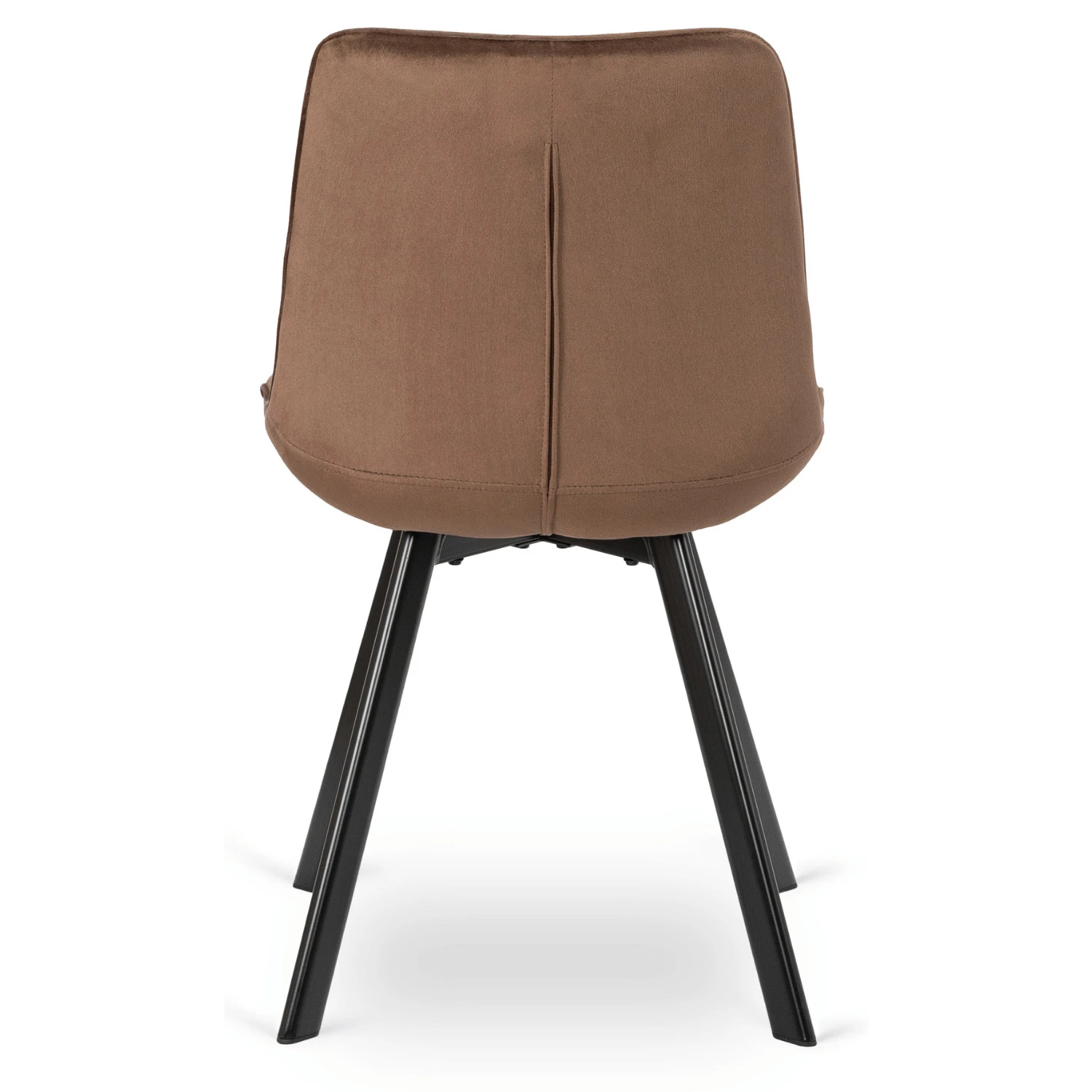 Sada: stôl LUKAS 100-250 cm (rustikálny dub/čierny) a 4 stoličky RICK (hnedé)