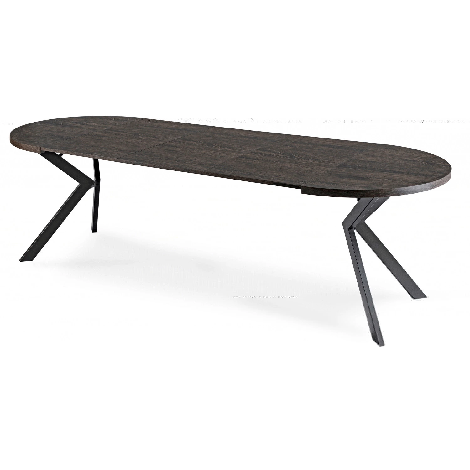Sada: stôl LUKAS 100-250 cm (čierny) a 4 stoličky MODESTO (zelené)