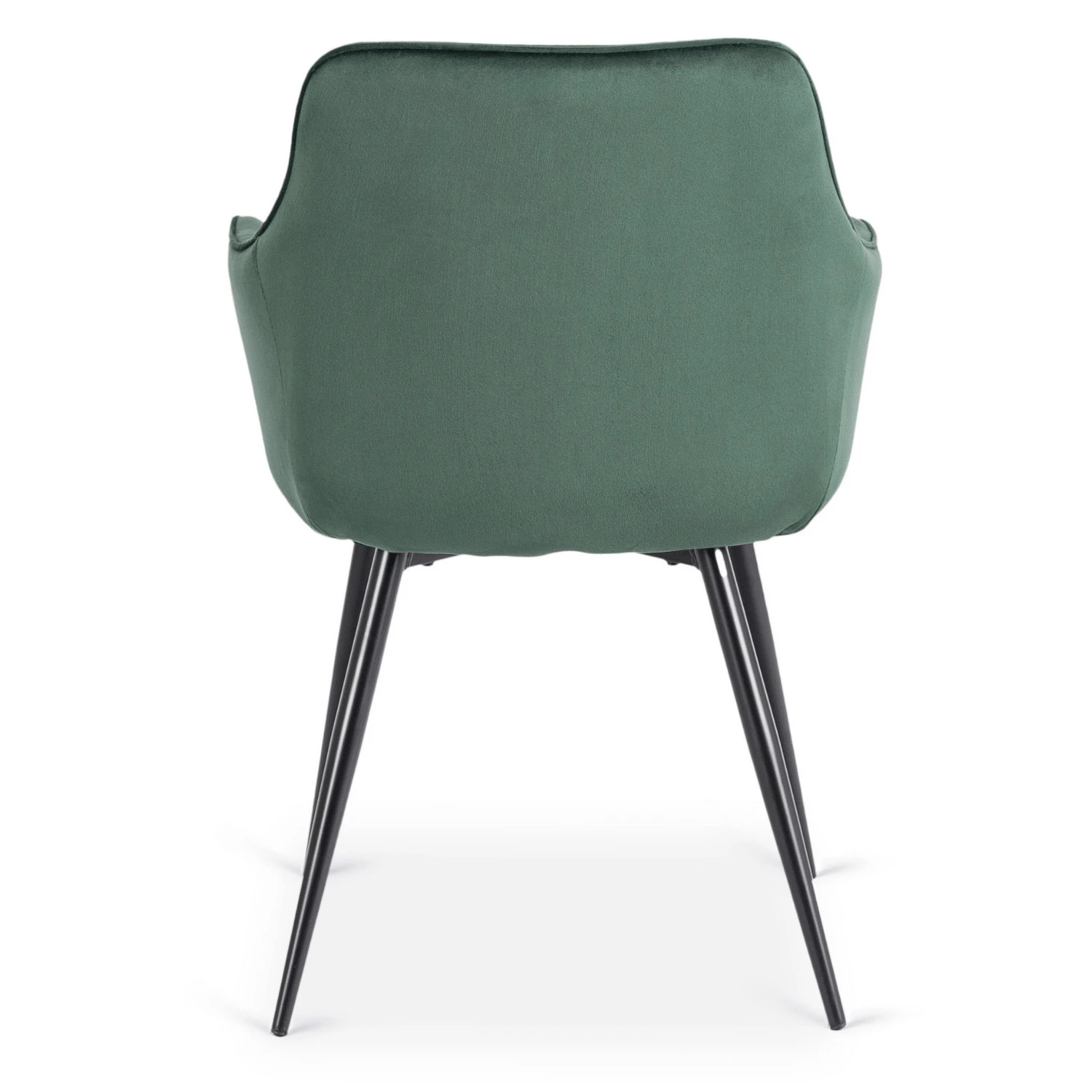 Sada: stôl LUKAS 100-250 cm (čierny) a 4 stoličky MODESTO (zelené)