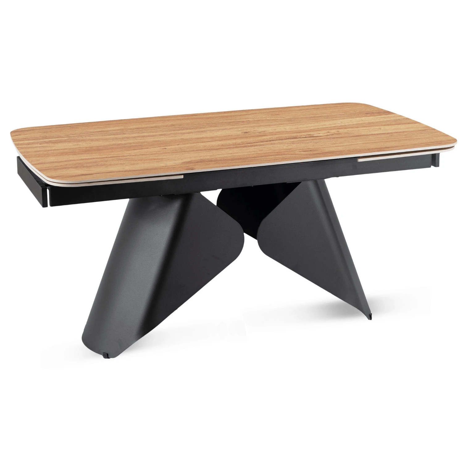 Keramický rozkladací stôl VERONA 160-240 cm, dub/čierny