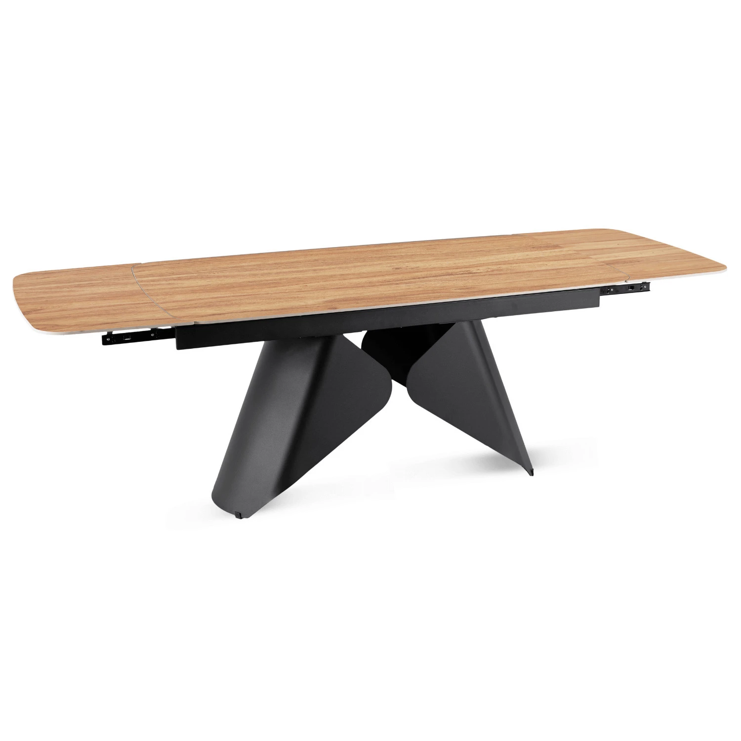 Keramický rozkladací stôl VERONA 160-240 cm, dub/čierny