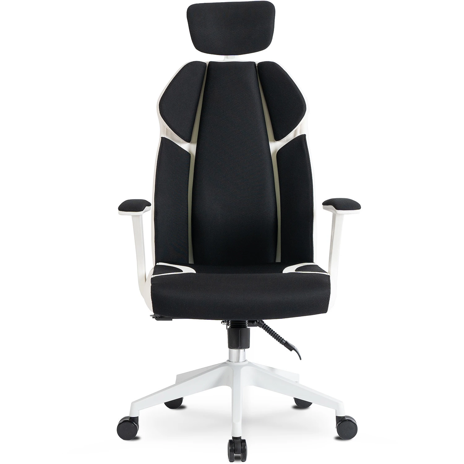 Ergonomické otočné kancelárske kreslo DUNCAN, čierne/biele