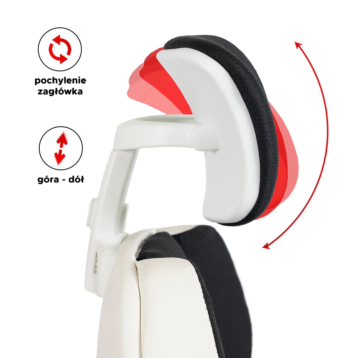 Ergonomické otočné kancelárske kreslo DUNCAN, čierne/biele