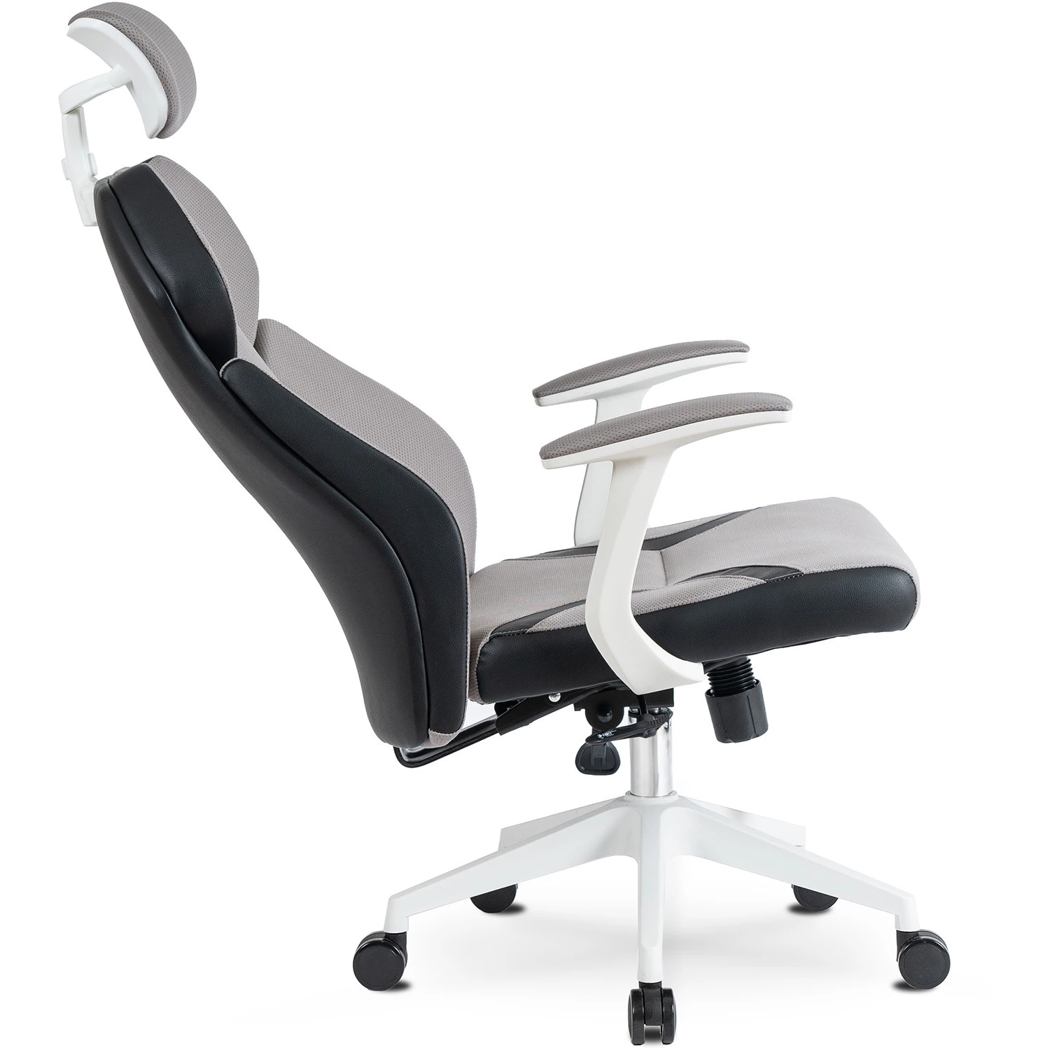 Ergonomické otočné kancelárske kreslo DUNCAN, sivé/čierne