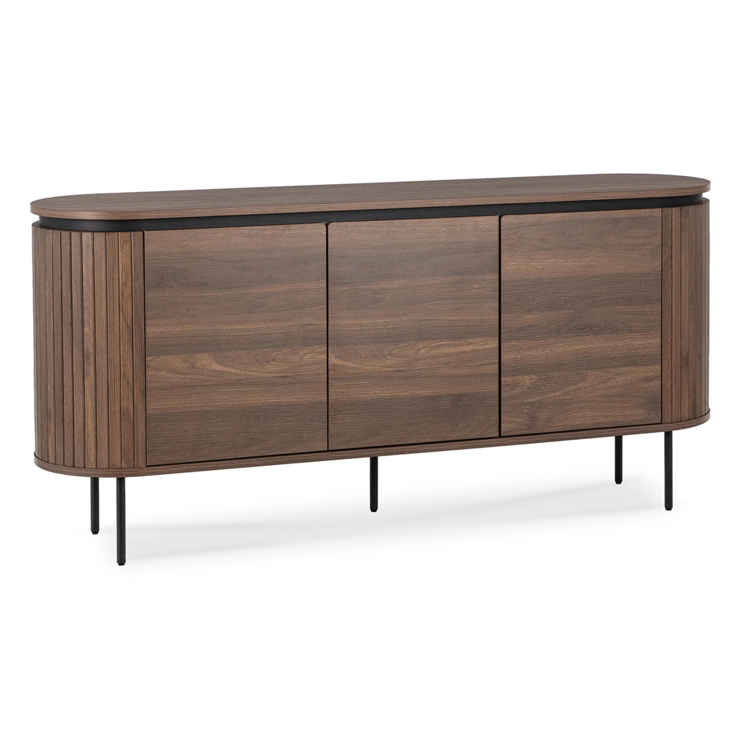 Trojdverová komoda BECK 160 cm, orech
