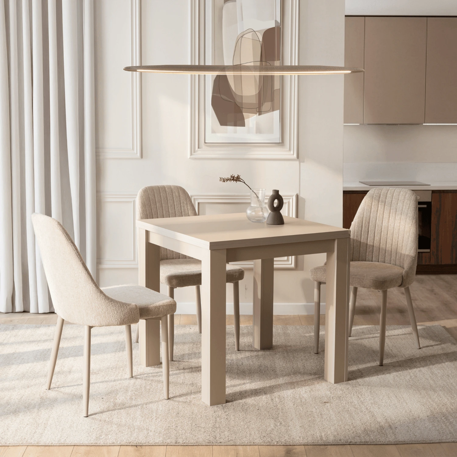 Rozkladací stôl MAX 80-160 cm, orech macadamia