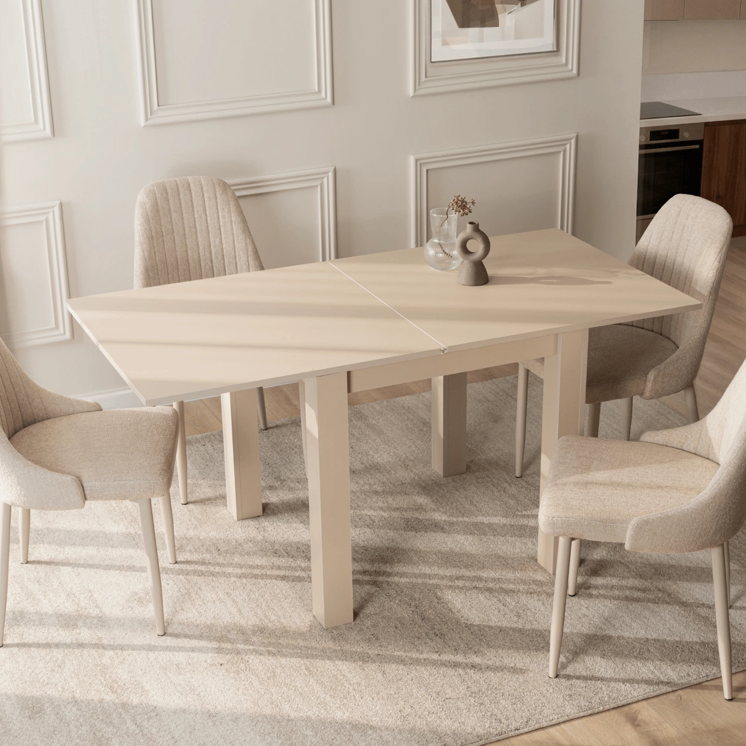 Rozkladací stôl MAX 80-160 cm, orech macadamia