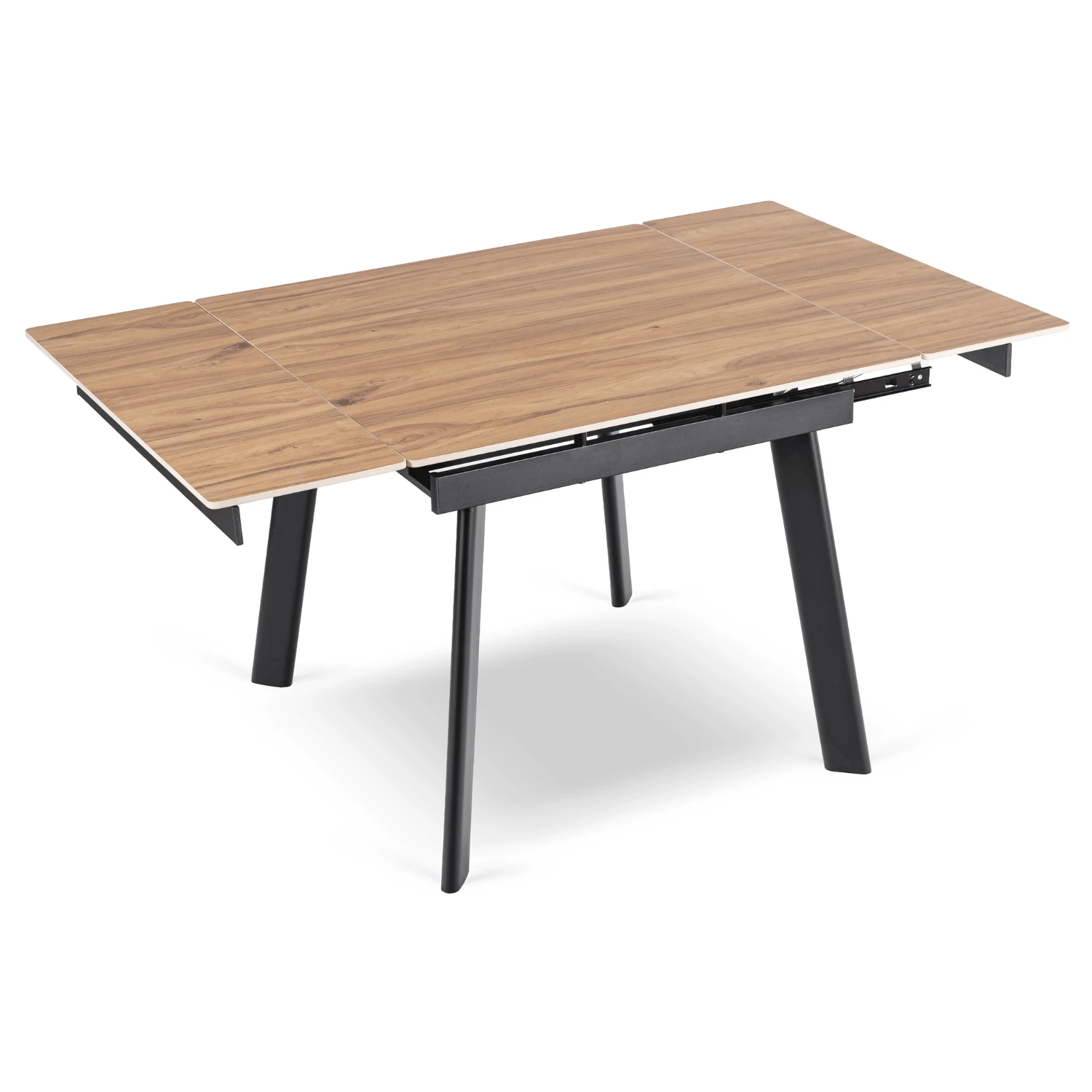 Keramický rozkladací stôl LARES 90-150 cm, dub/čierny