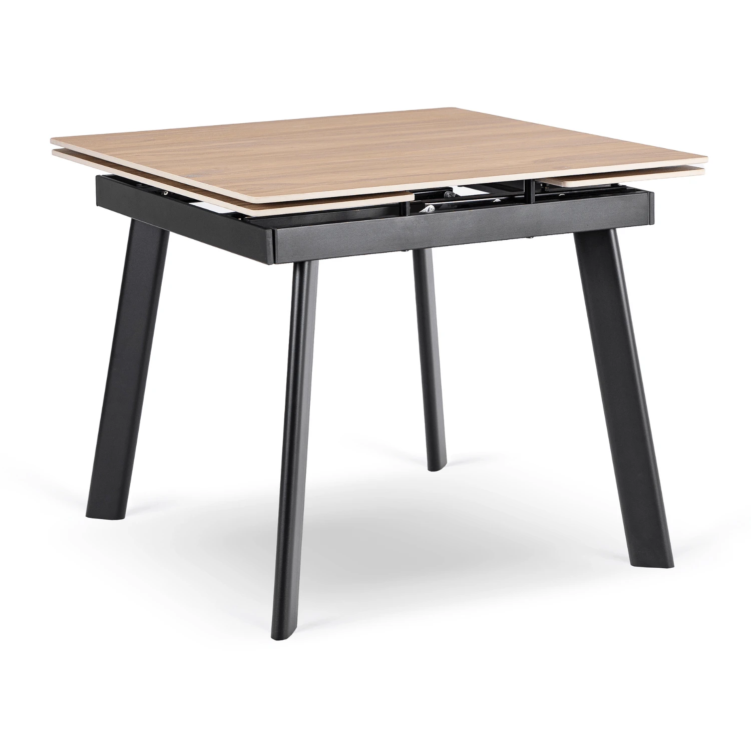 Keramický rozkladací stôl LARES 90-150 cm, dub/čierny