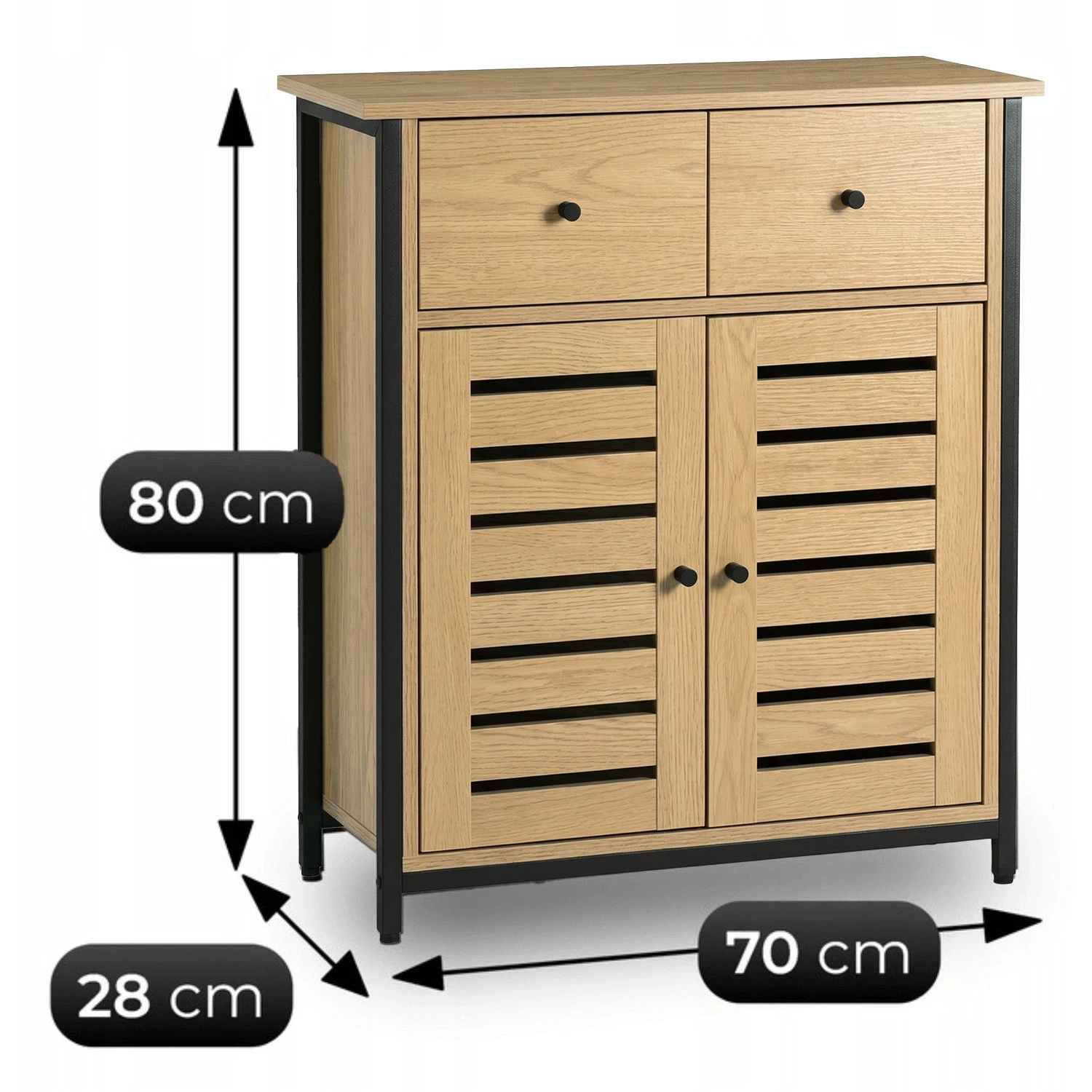 Botník AMAYA 70 cm, dub