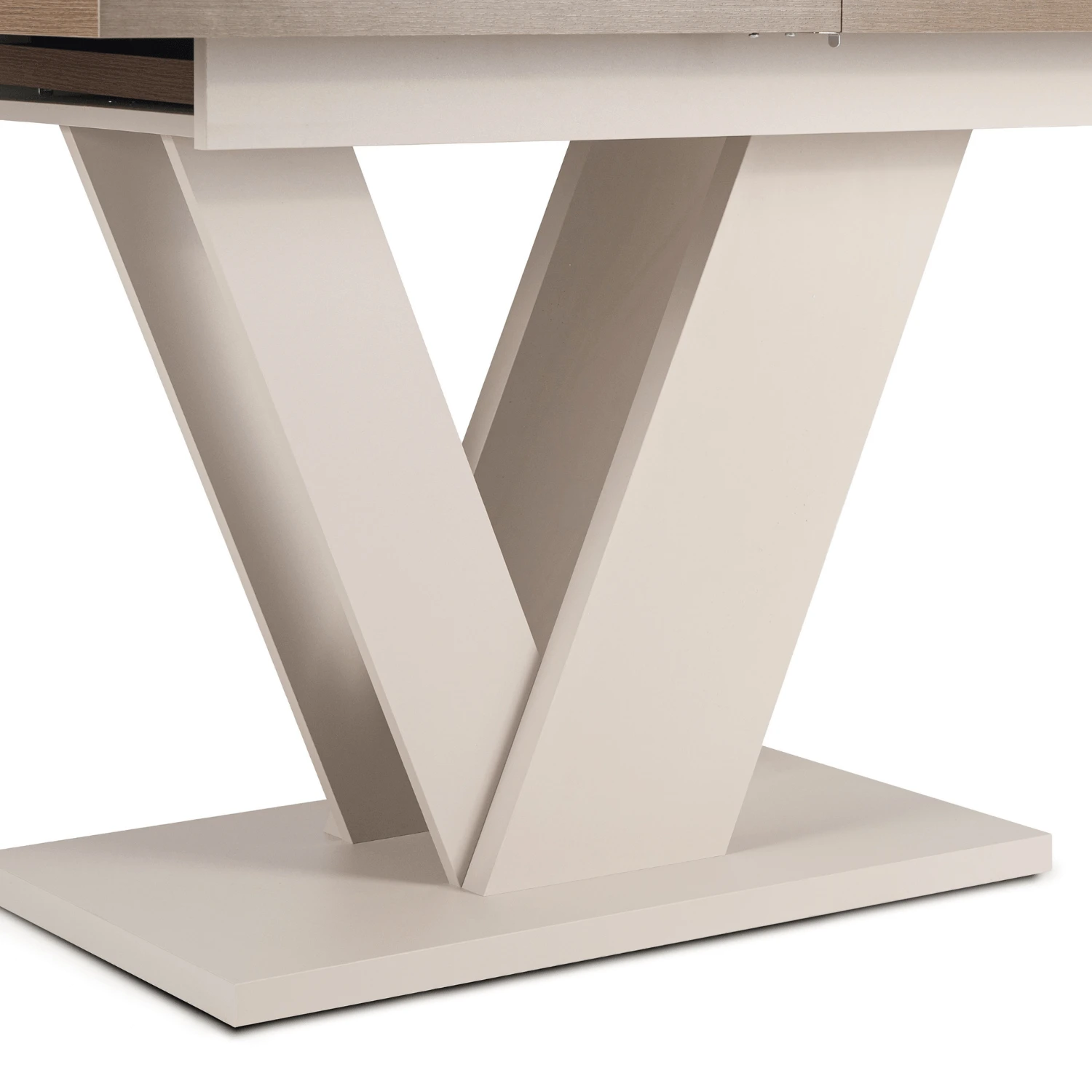 Rozkladací stôl CLARK 120-160 cm, orech/kašmír