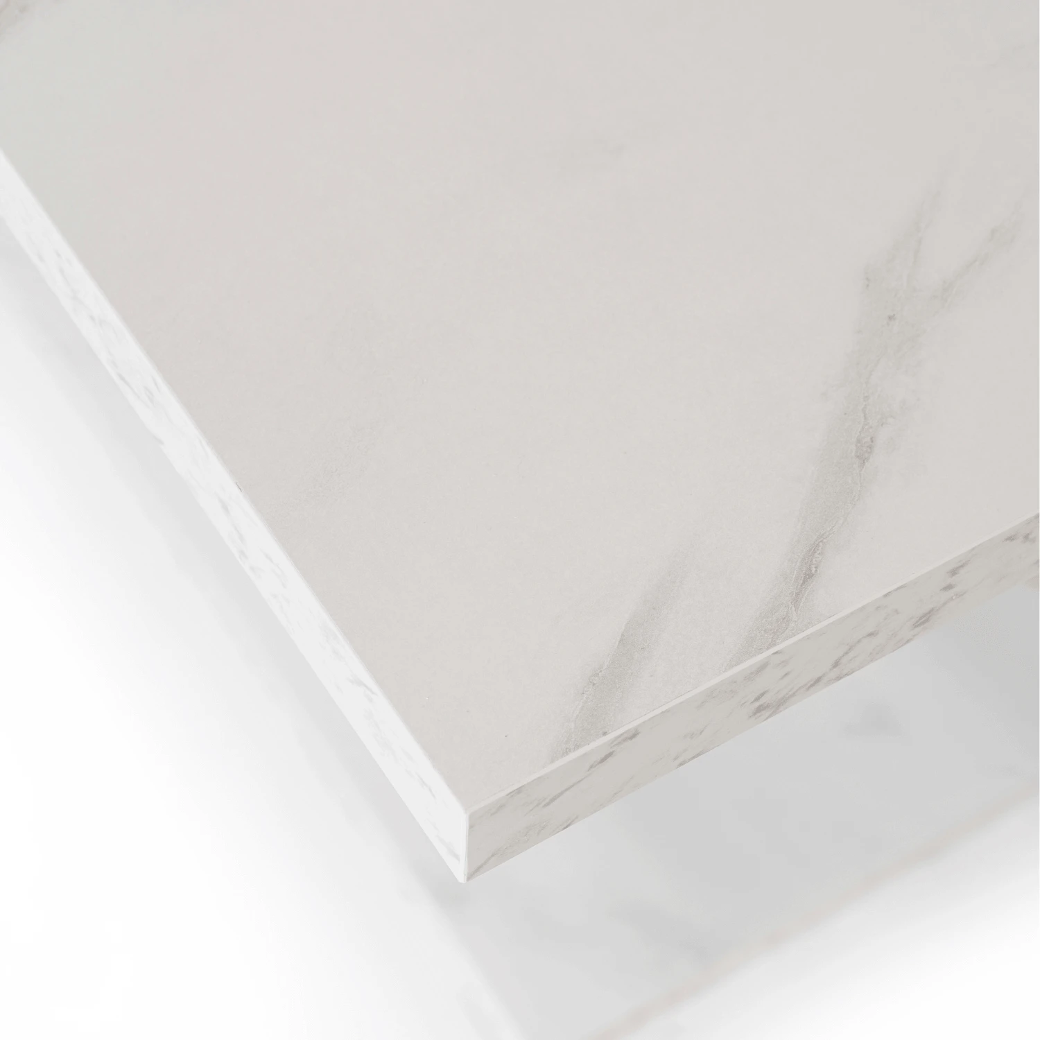 Rozkladací stôl CLARK 120-160 cm, biely mramor