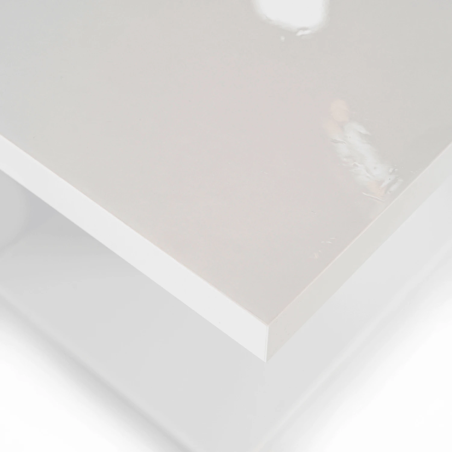 Rozkladací stôl CLARK 120-160 cm, biely lesk