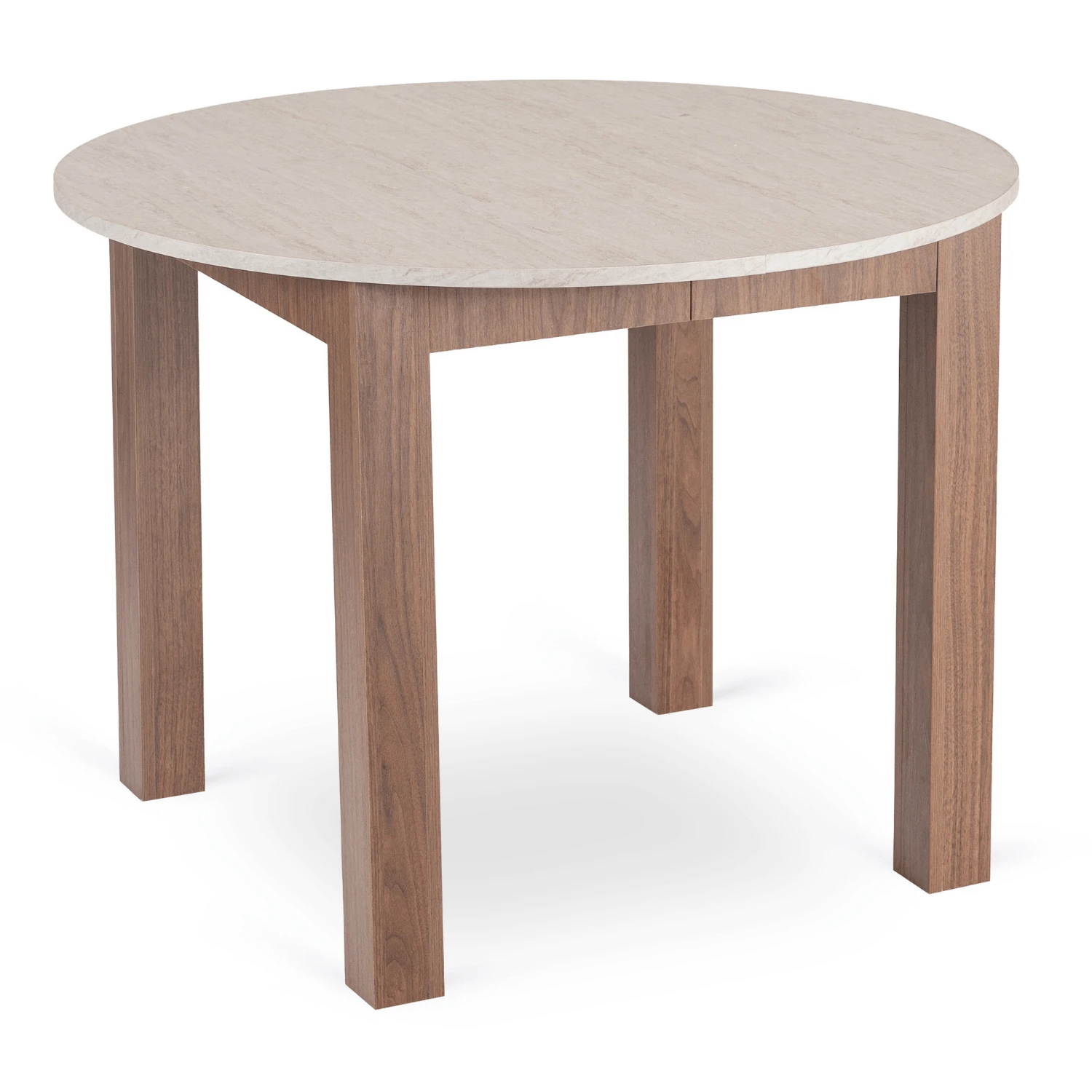 Rozkladací stôl HARRY 102-142 cm, travertín/orech nice
