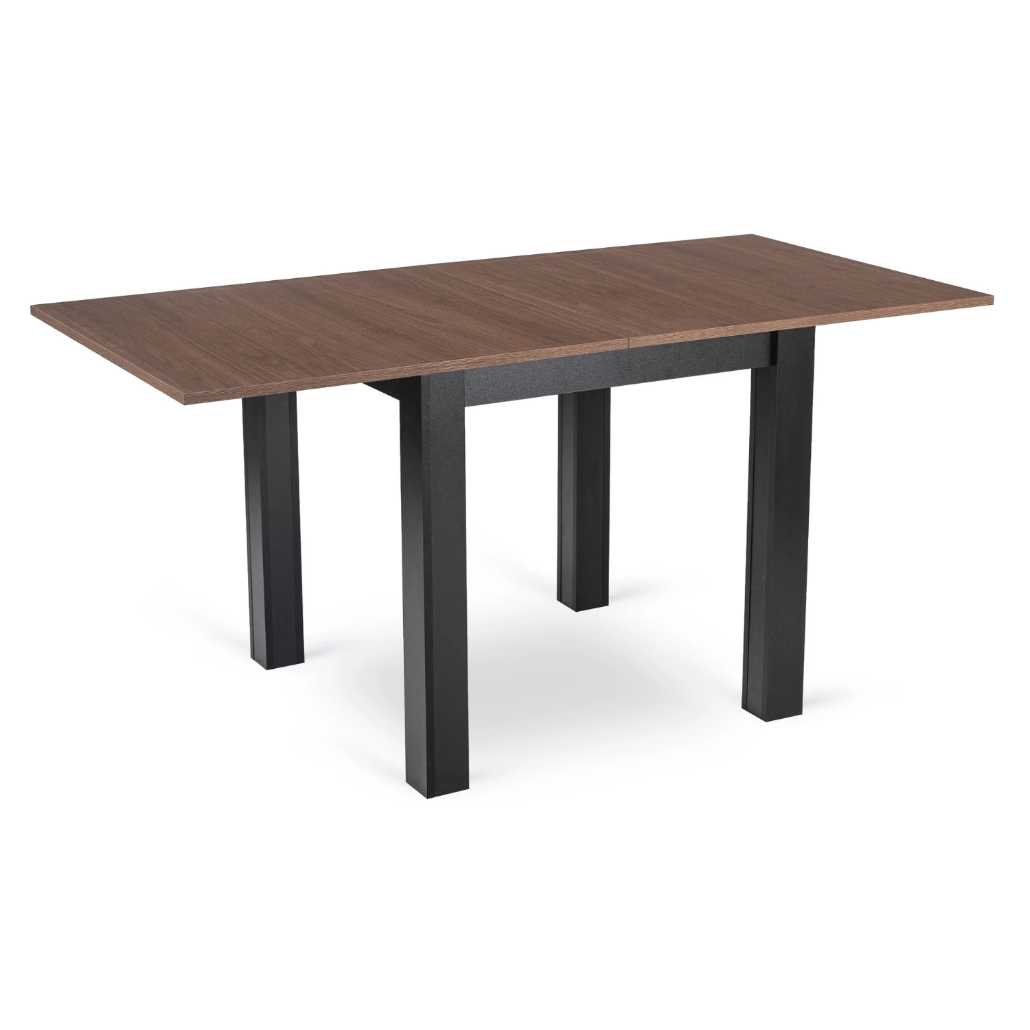 Rozkladací stôl MAX 80-160 cm, orech nice/čierny
