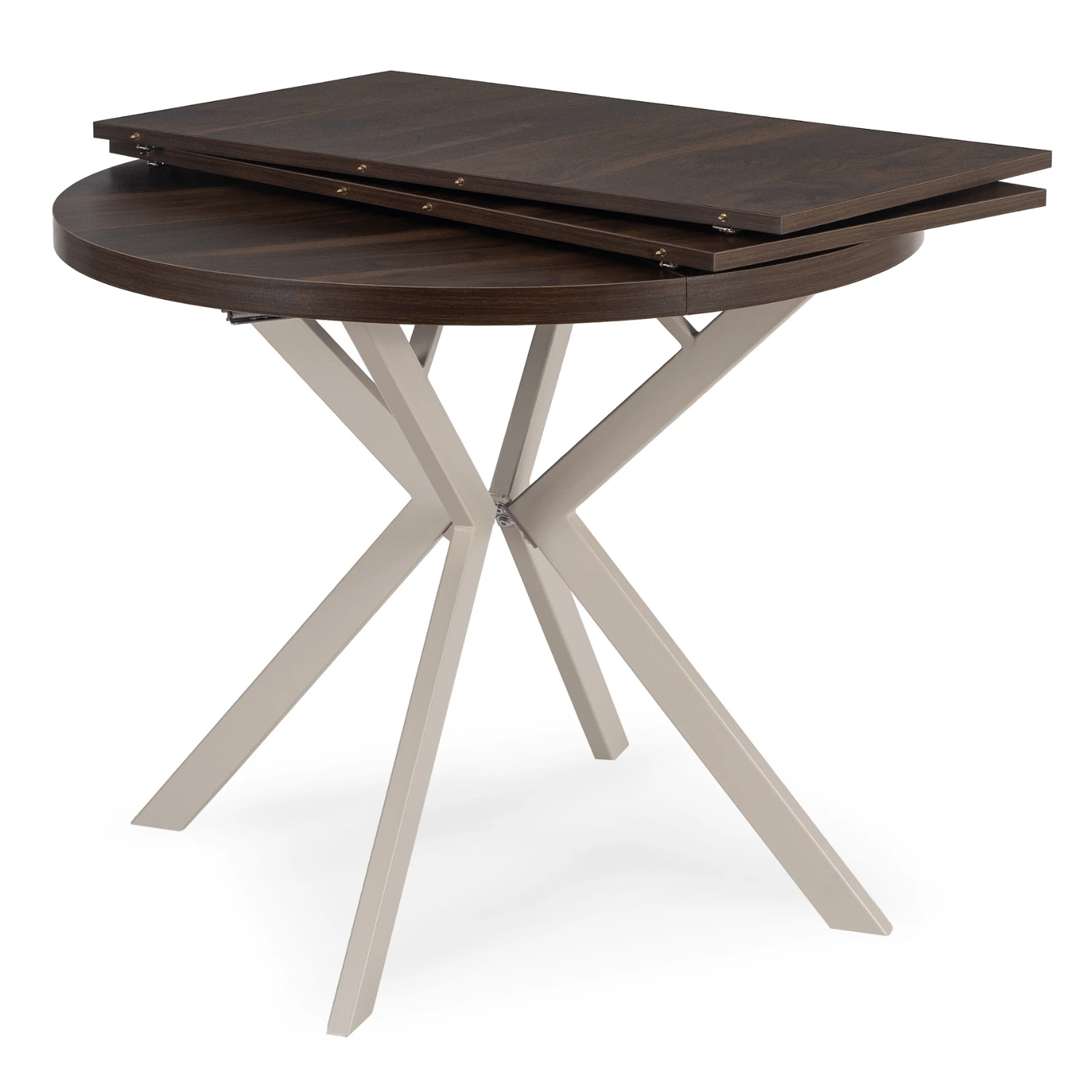Rozkladací stôl LUGO 90-190 cm, orech/kašmír