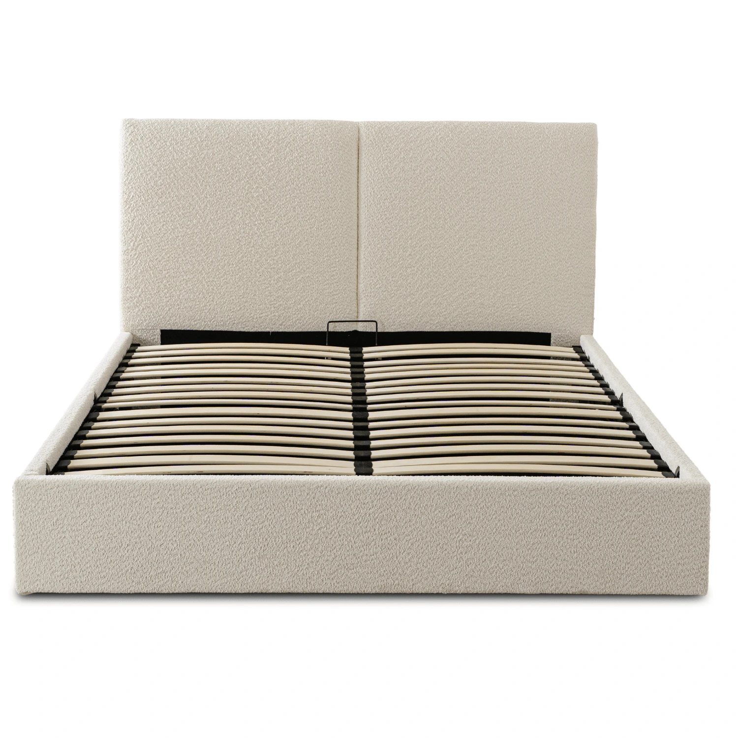 Posteľ 120x200 MARSYLIA s úložným priestorom, krémová, bouclé