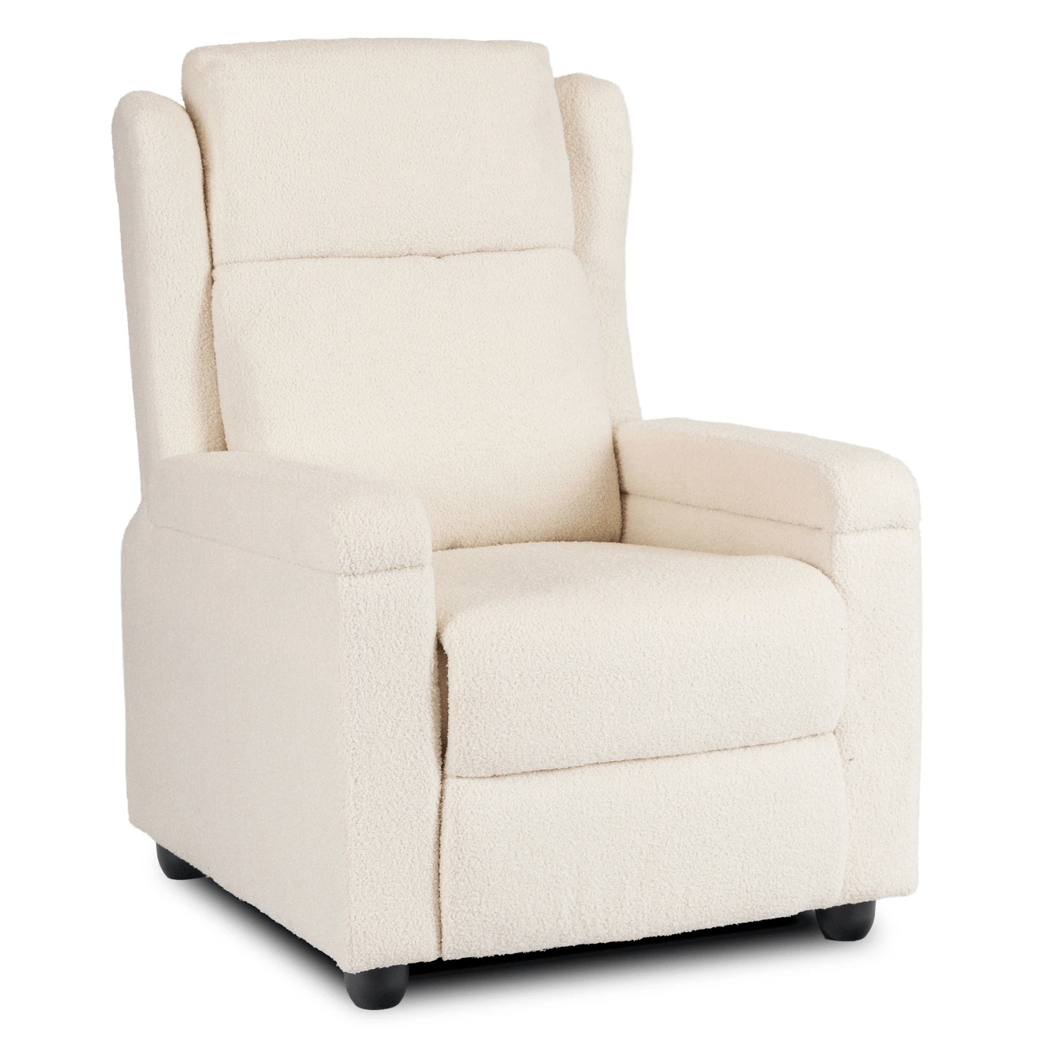 Rozkladacie kreslo SPENCER, krémové, bouclé