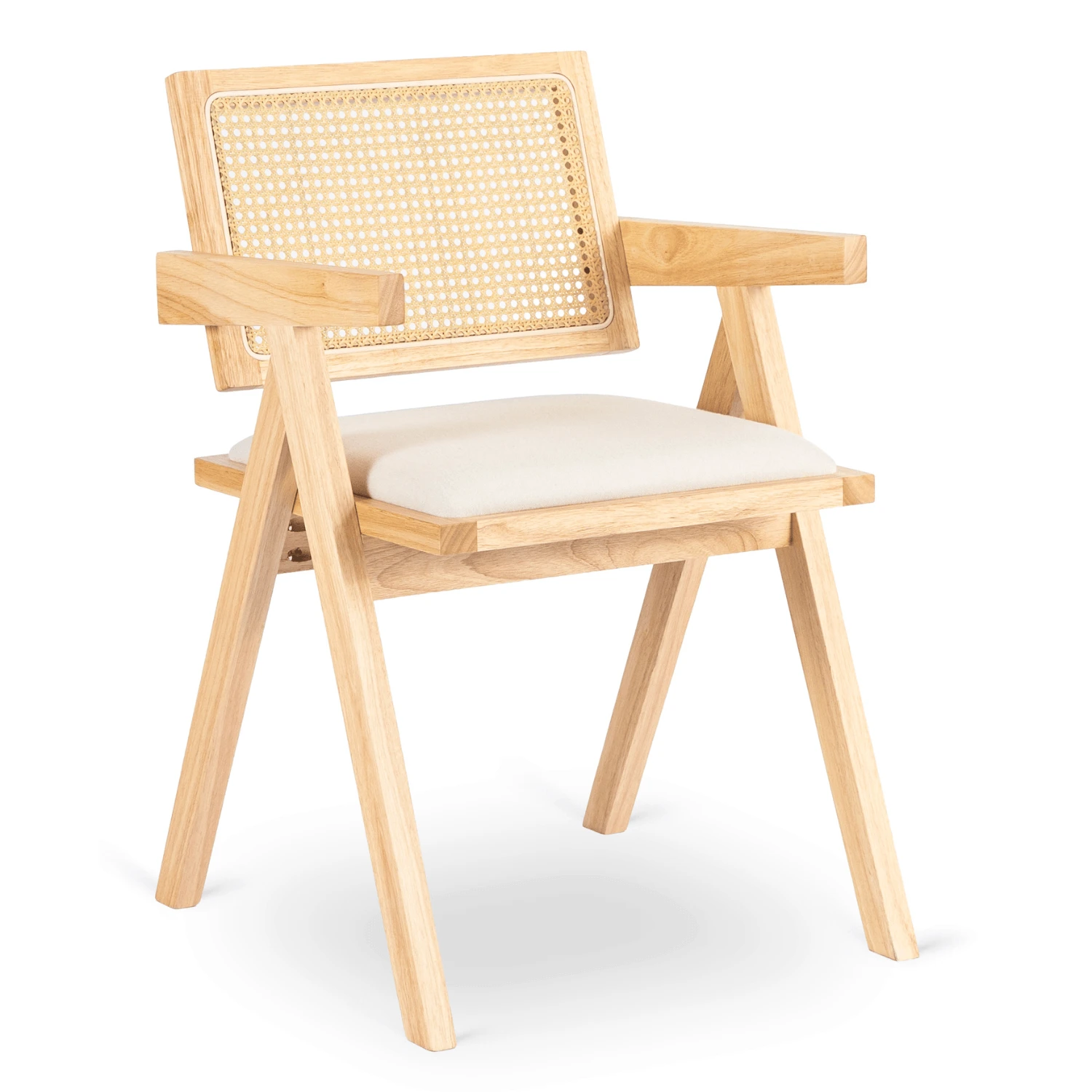 Ažúrová stolička MADERA 2, dub/béžová