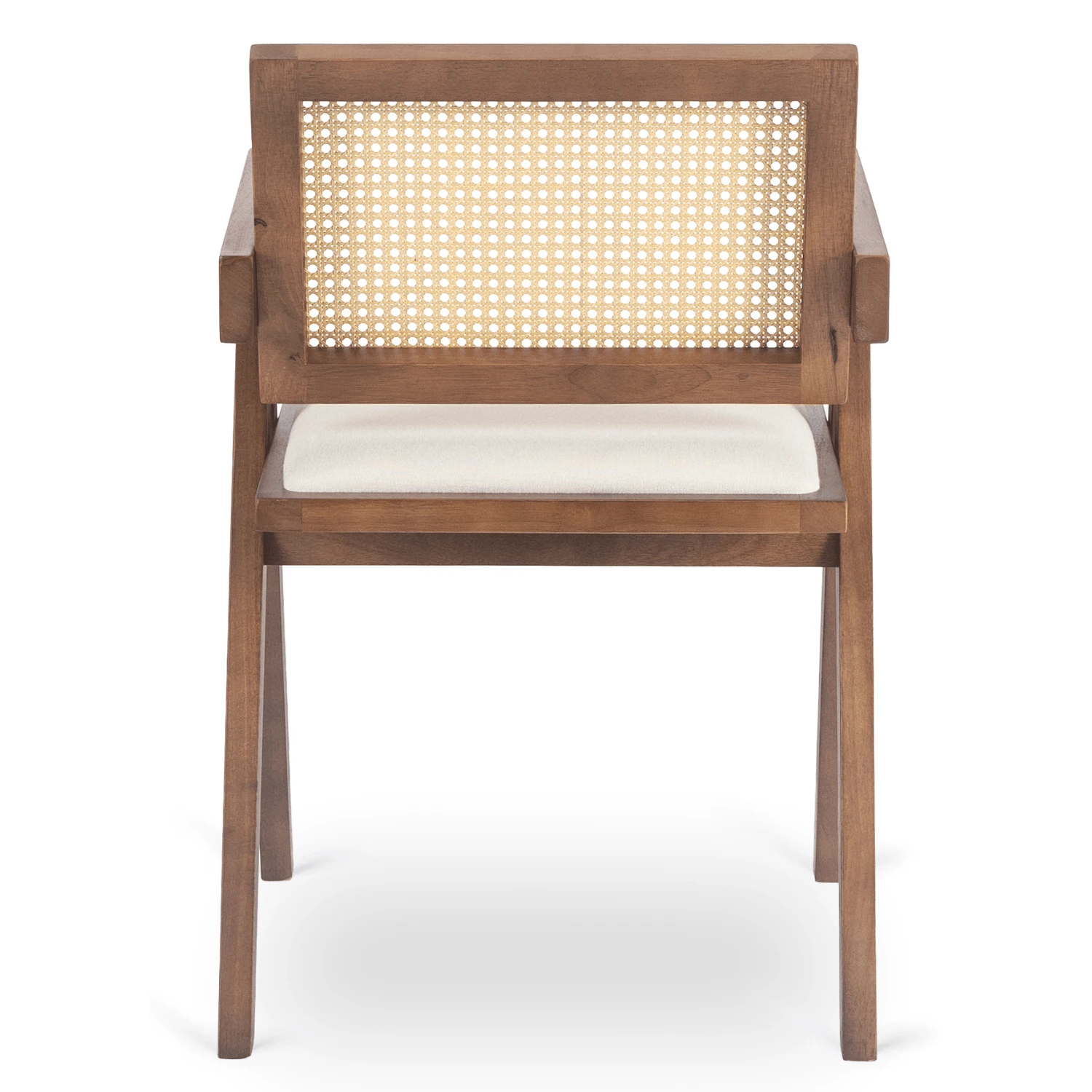 Ažúrová stolička MADERA 2, orech/béžová