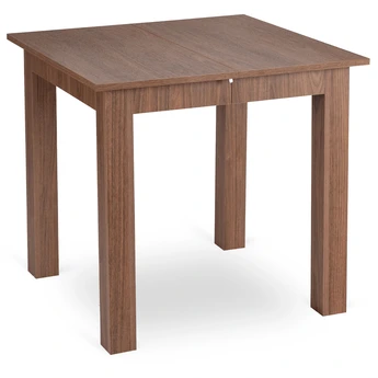 Stół Kwadratowy Rozkładany BEN 80-200 cm Orzech Nicea Japandi - obraz 1