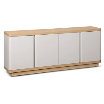 Komoda Czterodrzwiowa TIERRA 180 cm Kaszmir/Dąb Japandi - obraz 1