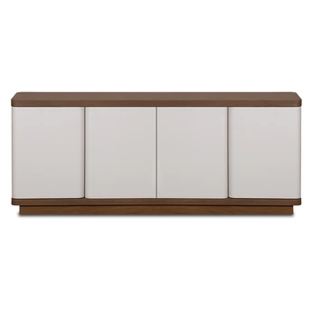 Komoda Czterodrzwiowa TIERRA 180 cm Kaszmir/Orzech Japandi - obraz 4