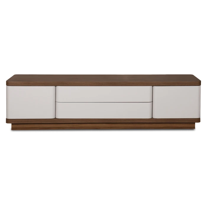 Szafka RTV TIERRA 180 cm Kaszmir/Orzech Japandi