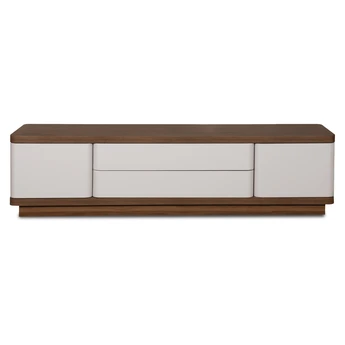 Szafka RTV TIERRA 180 cm Kaszmir/Orzech Japandi - obraz 4