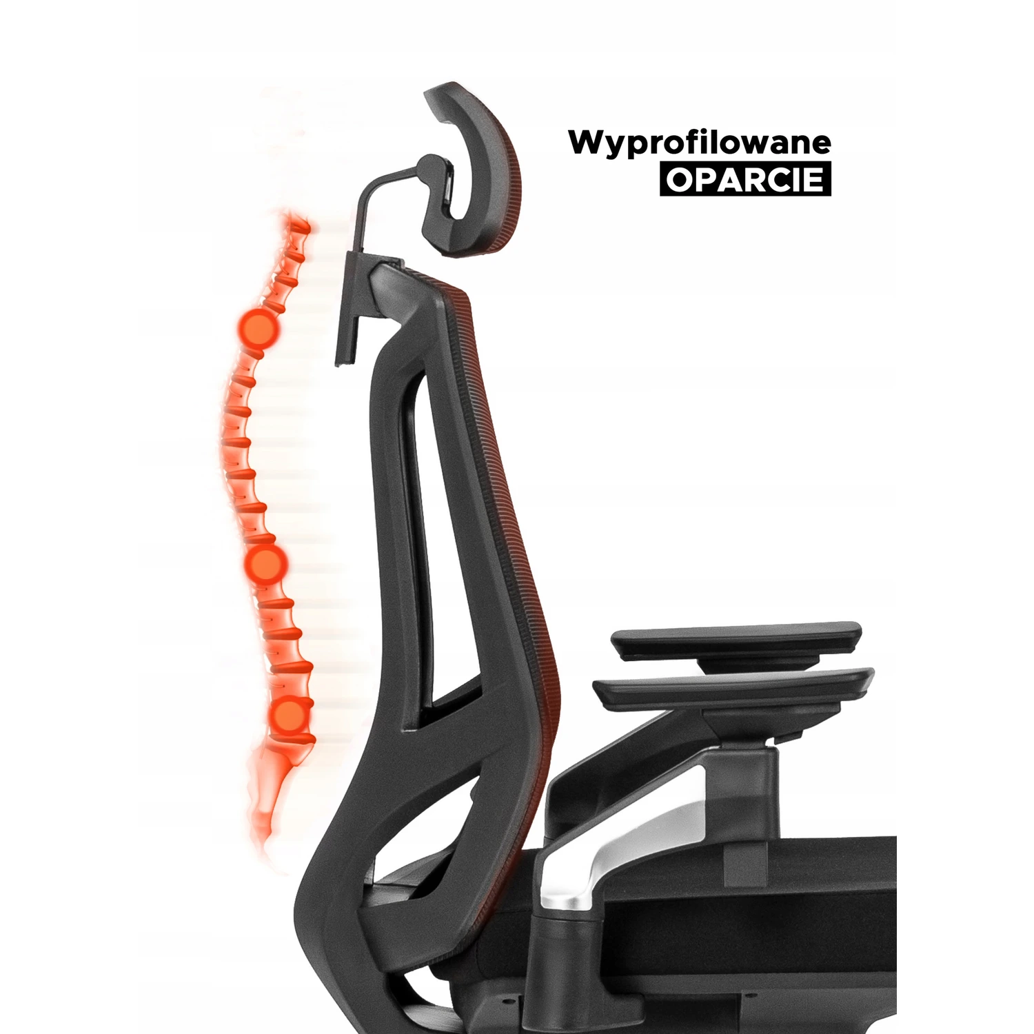 Ergonomické otočné kreslo WILLY, čierne
