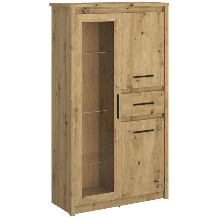 Witryna Niska do Salonu OPIA 85,6 cm Dąb Artisan Nowoczesna